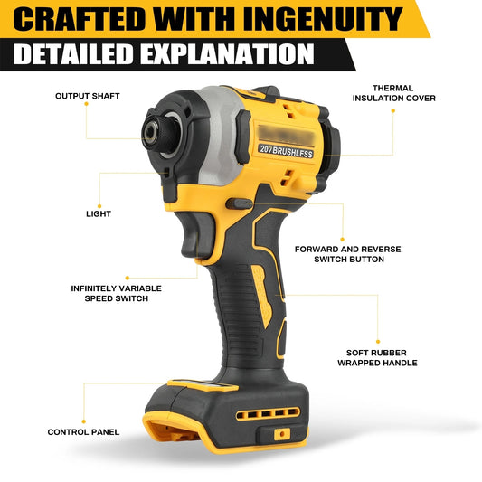 DCF850 20V MAX Brushless Impact Driver (With batteries)